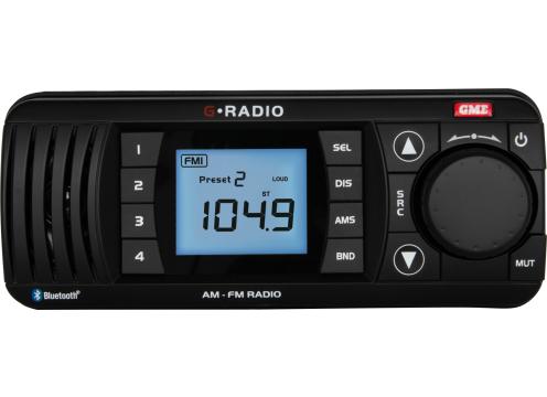 product image for GME GR300BT Marine Sterio AM/FM With Bluetooth (Black) 