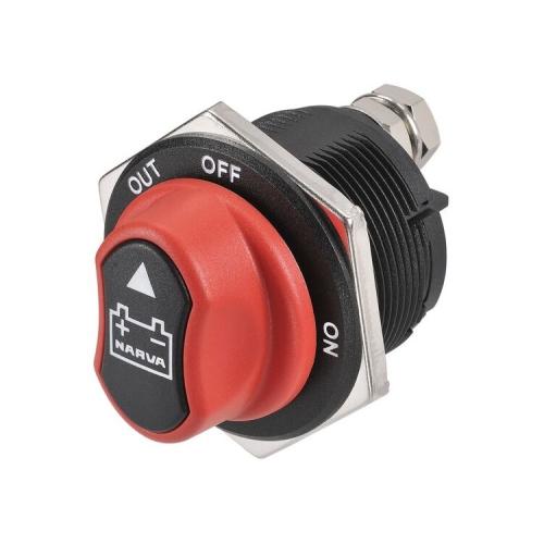 image of Narva 200amp  'Rotary' Battery Master Switch Removable Keyed Knob