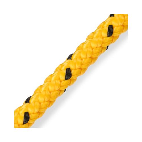 image of Marlow 8 Plait Yellow Floating Rope - Per M