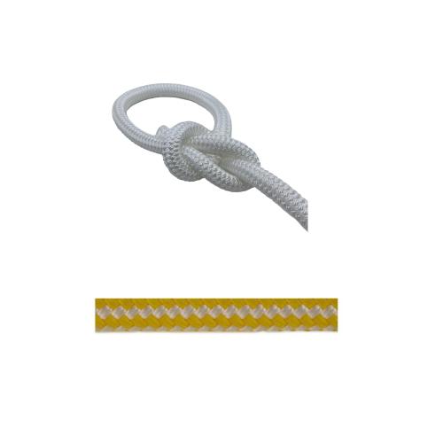 image of Double Braid 12mm Floating Rope Yellow - Per M