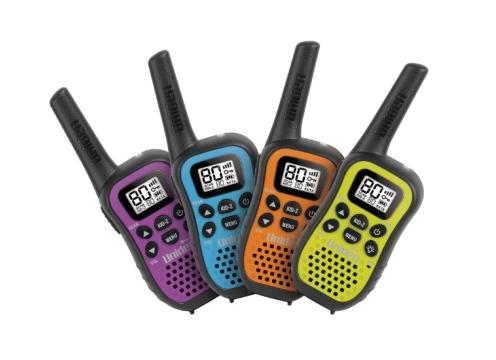 product image for Uniden UHF UH45-4, 0.5W UHF Handheld Radio, 4 Pack, Coloured